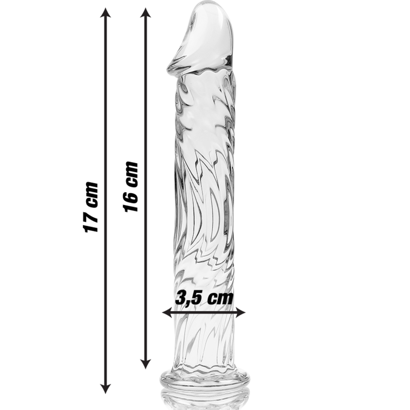 Glasdildo Modell 12 (17 cm x 3,5 cm)